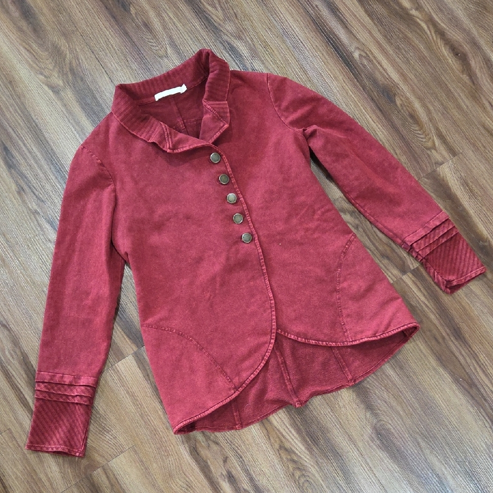 Testimony Los Angeles Red Jacket Size Medium Victorian Goth Vintage Style